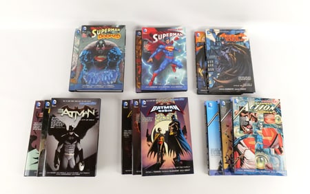 Lot of Batman and Superman New 52 Hardcover Books