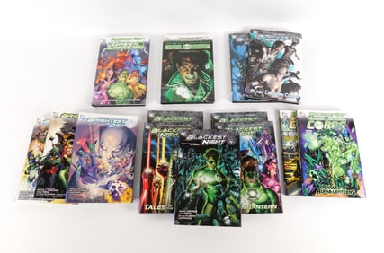 Lot of Green Lantern Brightest Day and Blackest Night Hardcover Books