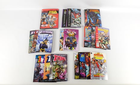 Lot of Teen Titans Trade Paperbacks and Hardcover Books