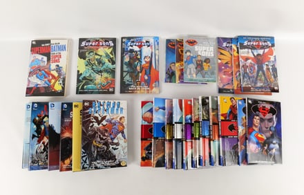 Lot of Superman/Batman and Super Sons TPB and Hardcover Books
