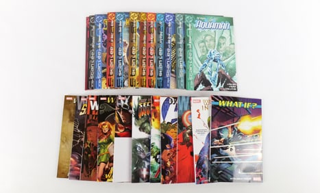 Lot of Marvel and DC Trade Paperbacks