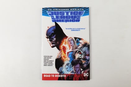 Lot of DC Justice League and Justice Society Trade Paperbacks