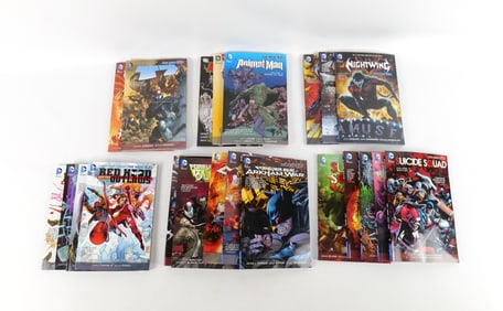 Lot of DC New 52 Trade Paperbacks and Hardcover