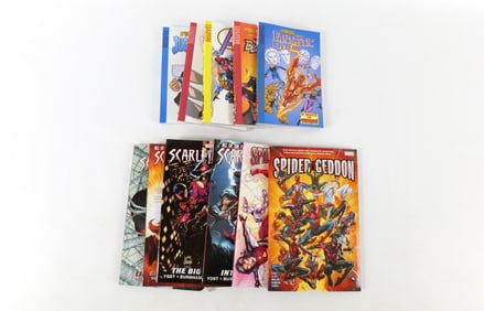 Lot of Marvel "Spider" Related Trade Paperbacks