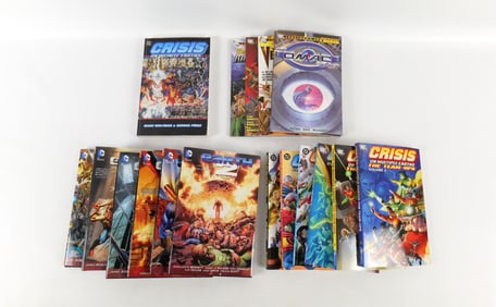Lot of DC Trade Paperbacks and Hardcover Books