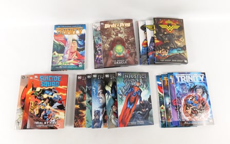 Lot of DC Trade Paperbacks and Hardcover Books