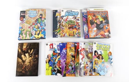 Lot of Justice League Hardcover and Trade Paperbacks