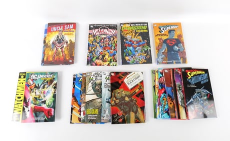 Lot of Mixed DC Trade Paperbacks and Hardcover