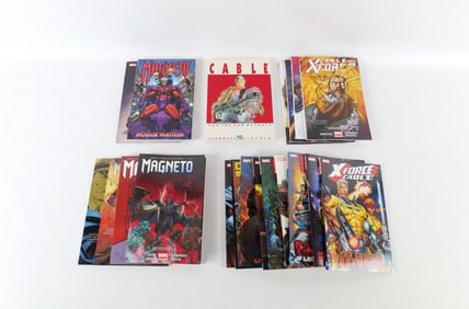 Lot of Cable, Deadpool and Magneto Trade Paperbacks