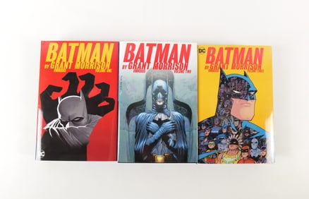 Lot of 3 Batman by Grant Morrison Omnibus Hardcover Books