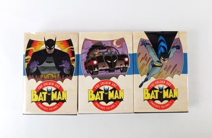 Lot of 3 Batman The Golden Age Omnibus Hardcover Book Set