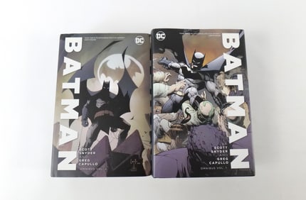 Lot of 2 Batman Omnibus Hardcover Books - Synder and Capullo