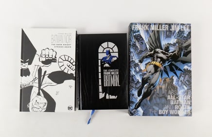 Lot of 3 Frank Miller Batman Hardcover Books
