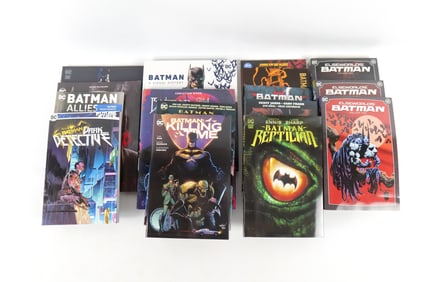 Lot of Batman Hardcover Books and Trade Paperbacks