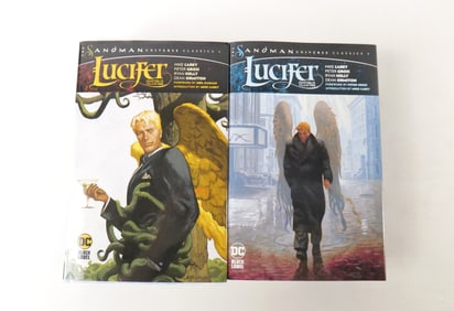 Lot of 2 Sandman Universe Classics Lucifer Omnibus Hardcover Books