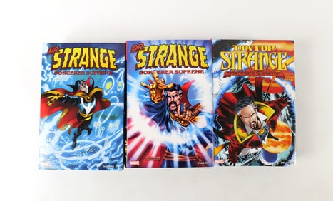 Lot of 3 Marvel Dr. Strange Sorcerer Supreme Omnibus Hardcover Books