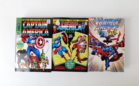 Lot of 3 Marvel Captain America Hardcover Books