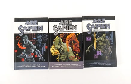 Lot of 3 Dark Horse Abe Sapien Trade Paperbacks