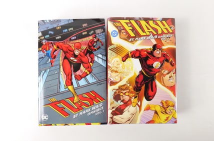 Lot of 2 DC The Flash by Mark Waid Omnibus Hardcover Books