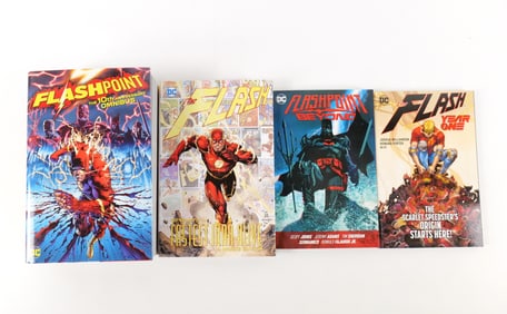 Lot of The Flash Hardcover and Trade Paperback Books