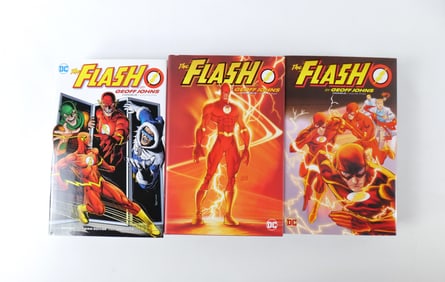 Lot of 3 The Flash by Geoff Johns Omnibus Hardcover Books