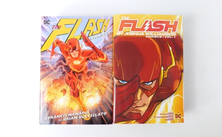 Lot of 2 DC The Flash Omnibus Hardcover Books