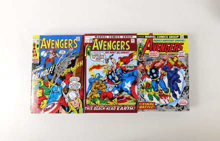 Lot of 3 Marvel Avengers Omnibus Hardcover Books - Vol. 3-5