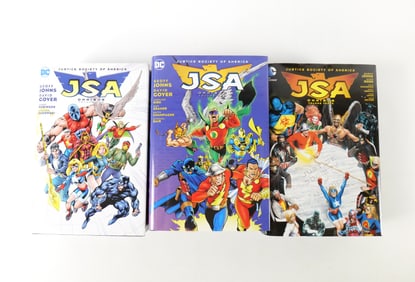 Lot of 3 DC Justice Society of America Omnibus Hardcover Books