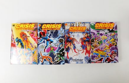 Lot of 4 DC Crisis on Infinite Earths Hardcover Books