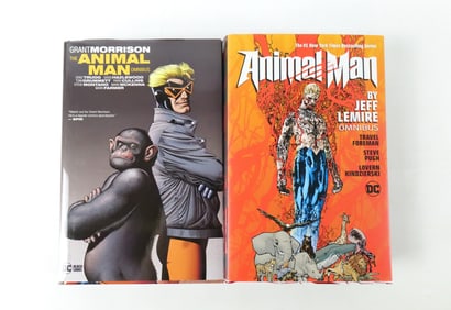 Lot of 2 DC Animal Man Omnibus Hardcover Books