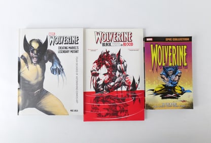 Lot of 3 Marvel Wolverine Hardcover and Trade Paperback Books