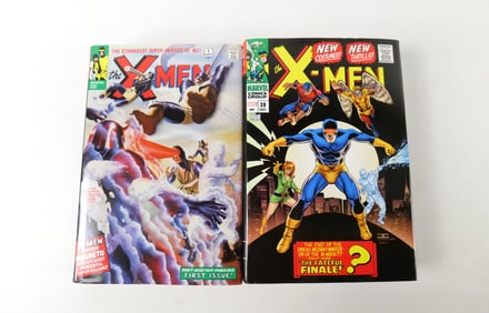 Lot of 2 Marvel The X-Men Omnibus Hardcover Books - Vol. 1 & 2