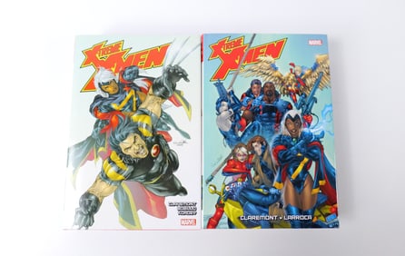 Lot of 2 Marvel X-Treme X-Men Omnibus Hardcover Books - Vol. 1 & 2