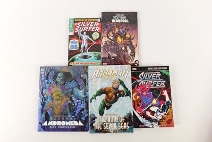 Lot of Mixed Marvel and DC Hardcover and Trade Paperbacks