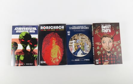 Lot of DC and Image Hardcover and Trade Paperback Books