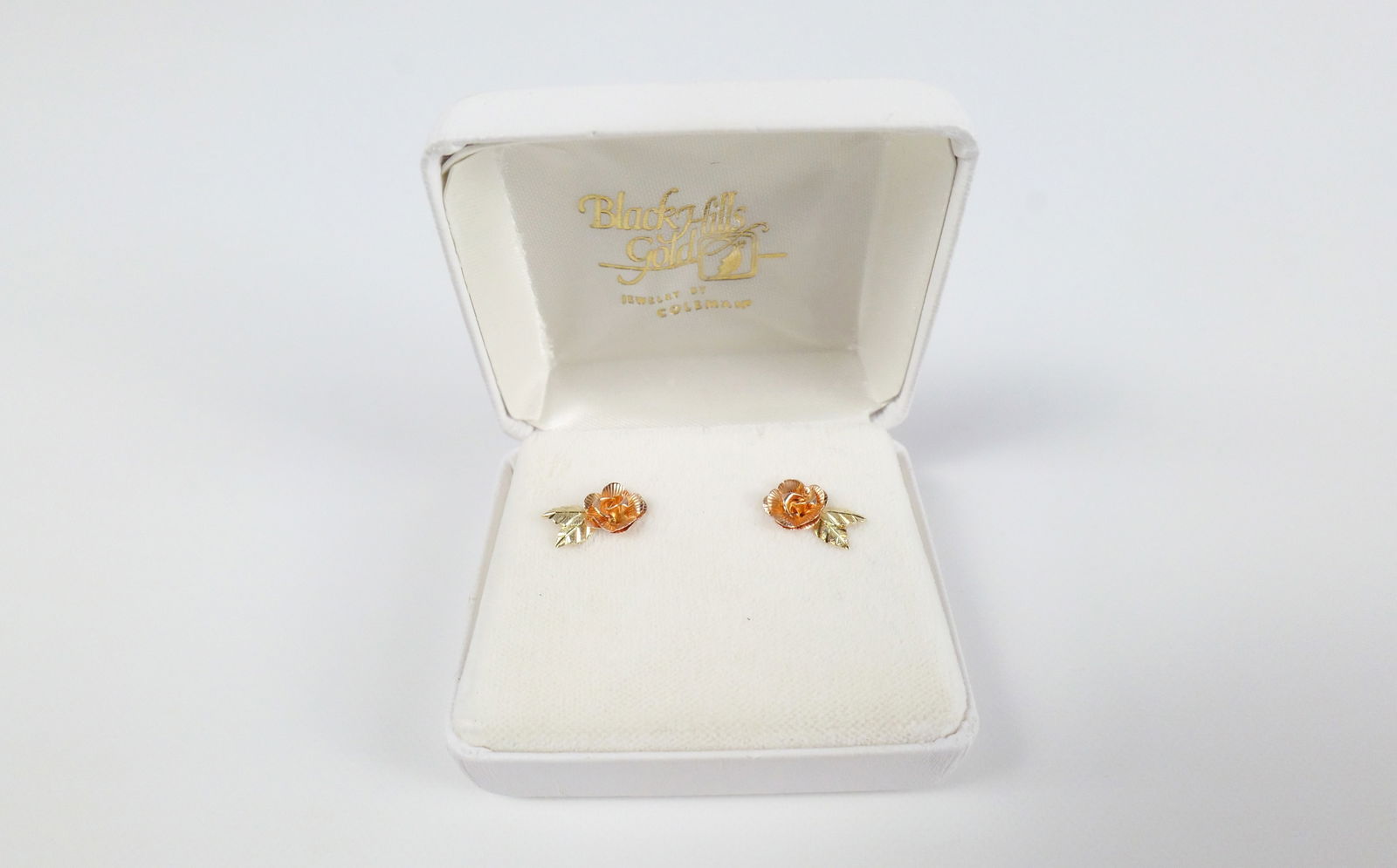 10K Gold Rose Stud Earrings (1 of 6)