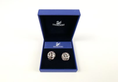 Silver Tone "Eclipse" Clip-on Earrings by Swarovski