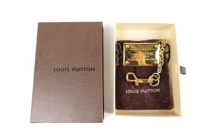 Louis Vuitton Gold Plated "Inventeur" Bag Charm