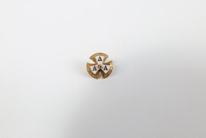 Vintage 14K Gold Delta Alpha Alpha Sorority Lapel Pin