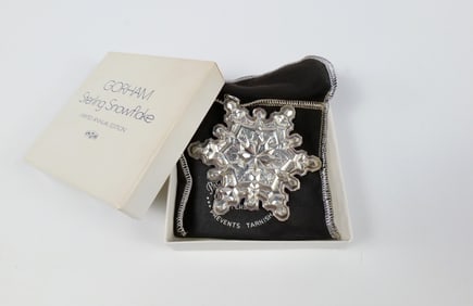 1971 Sterling Snowflake Ornament by Gorham