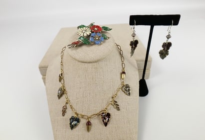 Art Deco Perfume Canister Brooch and More