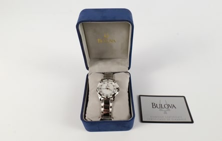 Ladies Stainless Steel Bulova Quartz Watch
