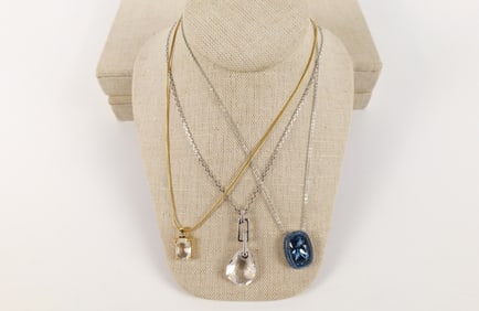 Lot of 3 Swarovski Crystal Necklaces