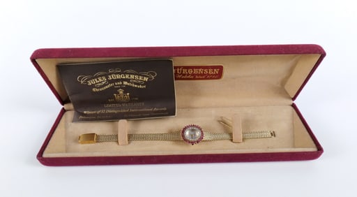 Jules Jurgensen Diamond and Ruby Watch