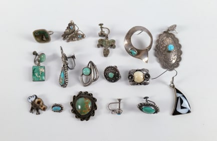 Group of Vintage Single Earrings