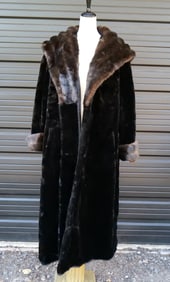 Vintage Faux Fur Full Length Coat by Gallery