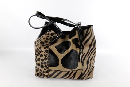 Innue Animal Print Hobo Bag