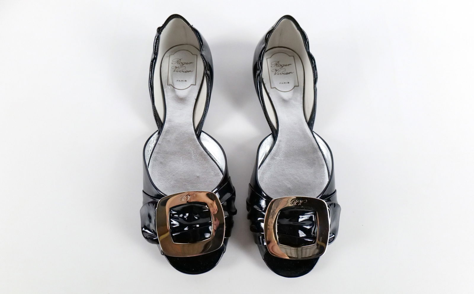 Roger Vivier Paris Black Spuntata Gigi Women's Shoe (1 of 16)