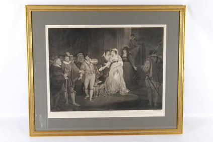Framed Engraving "Shakespeare All's Well that Ends Well"