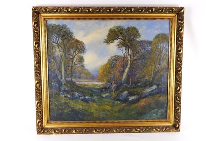 Oversized Oil on Canvas - Fall Scene